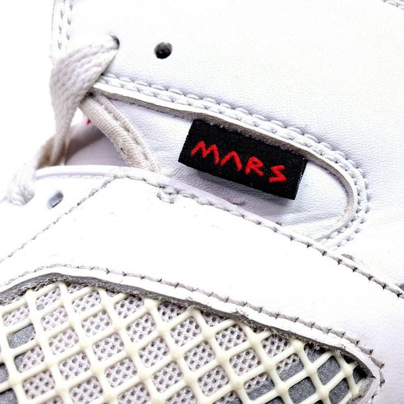 Air Jordan Mars 270 Mens 7.5 Shoes White Fire Red - Picture 6 of 12